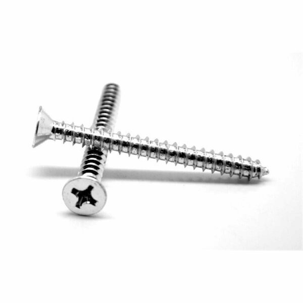 No.14-10 x 1.25 Phillips Flat Head Type A Sheet Metal Screw, 18-8 Stainless Steel, 1000PK, Asmc Industrial, Mfr#: 0000-212832-1000